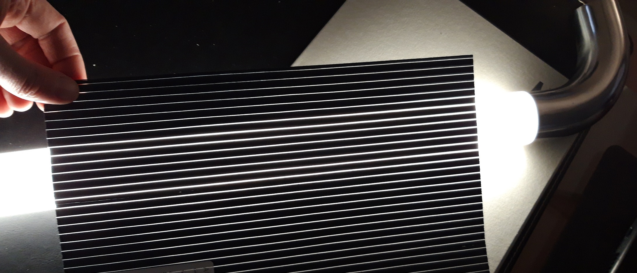 Corrimano e maniglioni luminosi brevettati personalizzati.